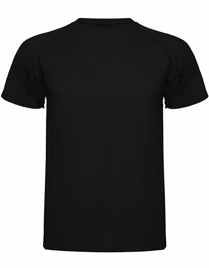 Roly Sport Funktions-T-Shirt Montecarlo mit Raglanärmeln, Black 02 S, RY0425