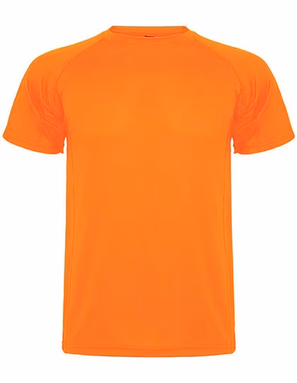 Roly Sport Funktions-T-Shirt Montecarlo mit Raglanärmeln, Fluor Orange 223 S, RY0425