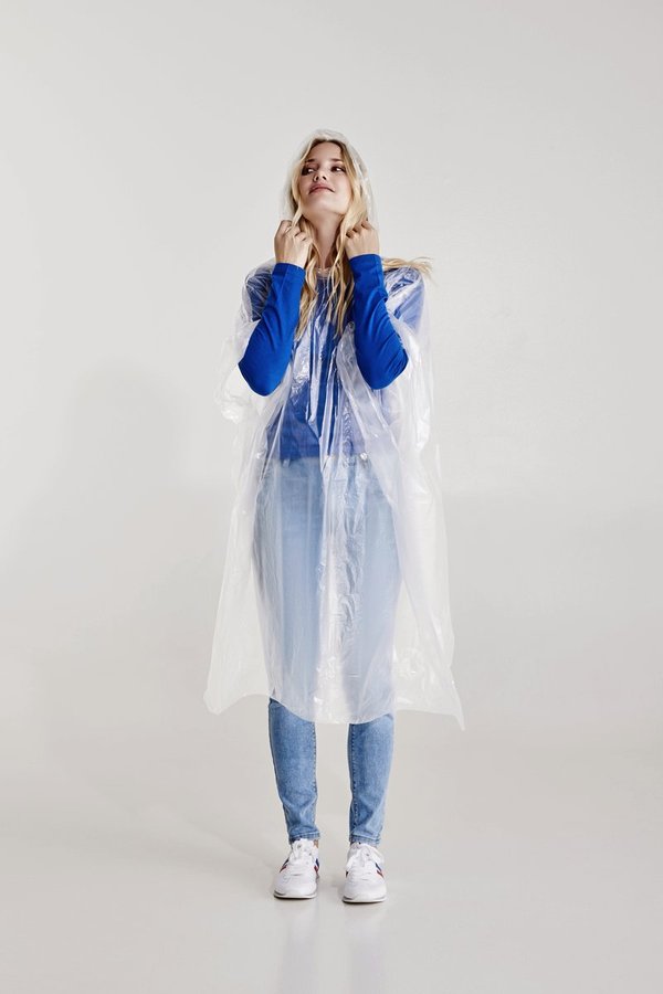 Stamina Transparenter Regenponcho Vostok aus PLA