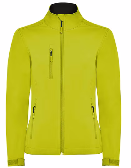 Roly Nebraska Softshell Jacke mit Kordelzug für Damen, Lime Punch 235 3XL, RY6437