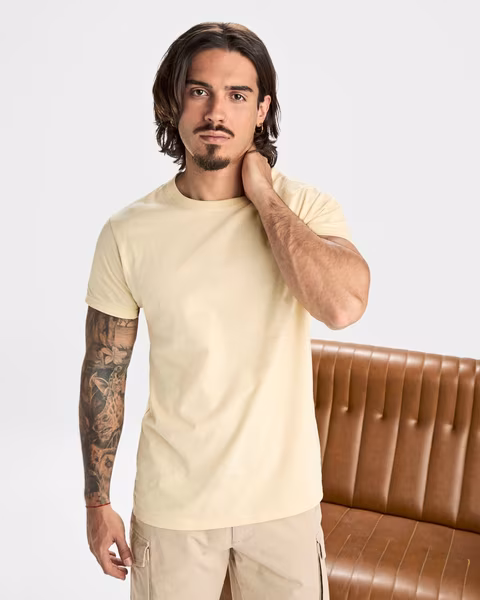 Roly T-shirt manches courtes en Coton avec bande de cou