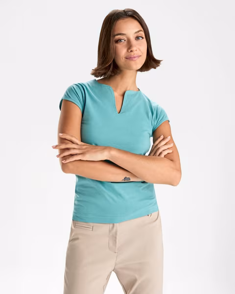 Roly T-shirt Belice à col V pour femme
