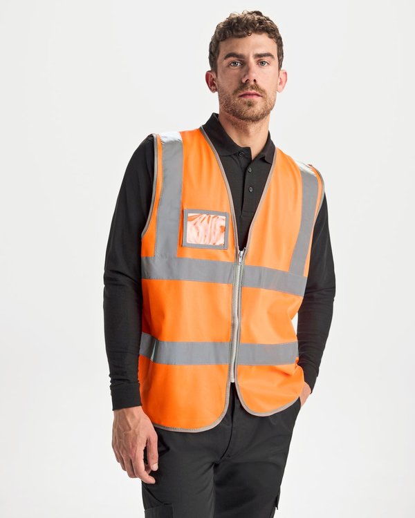 Roly Workwear Warnweste Polux mit Reflektoren