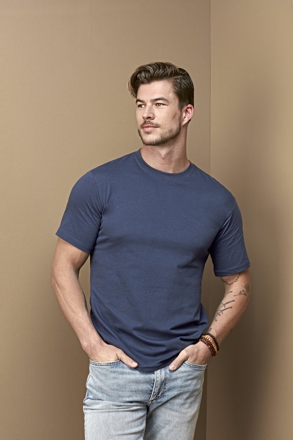 Klassisches Slim Fit T-Shirt, Rundhals