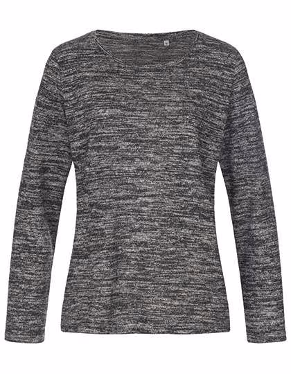 Stedman® Knit Long Sleeve Sweater Women Dark Grey Melange S (S9180)