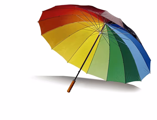 L-merch Portierschirm 16 Segmente Nylon