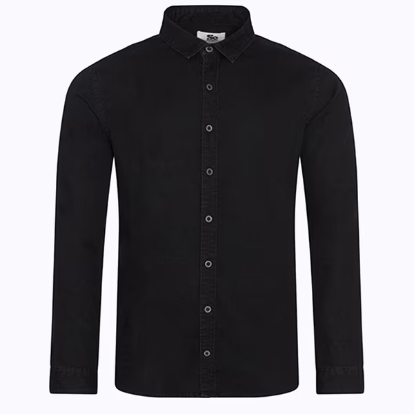 So Denim Langarm-Hemd "So Denim" aus Satin
