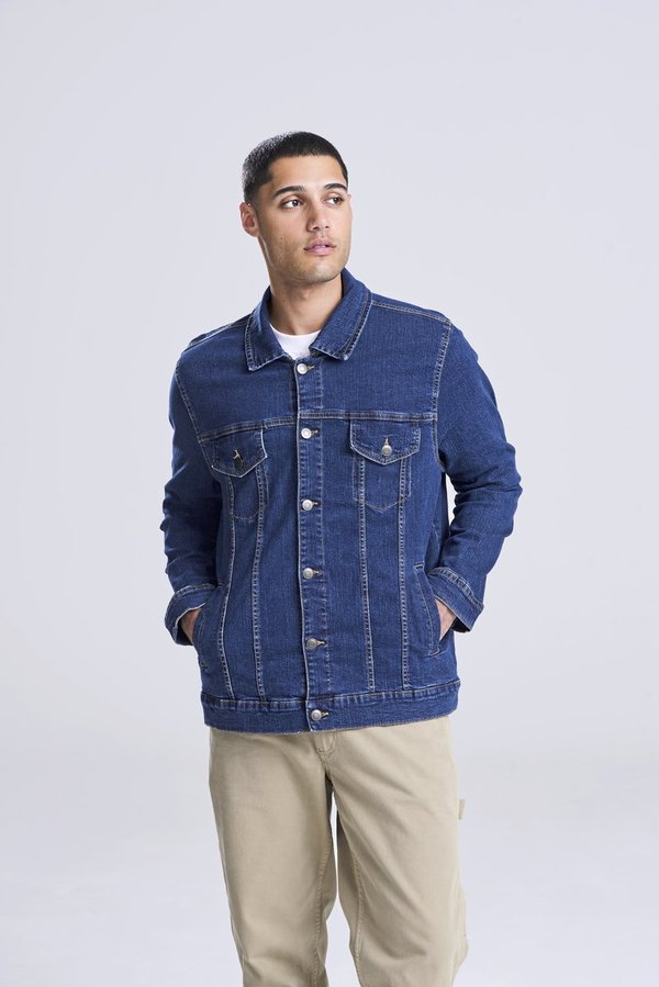 Leicht taillierte Stretch-Denim Jeansjacke