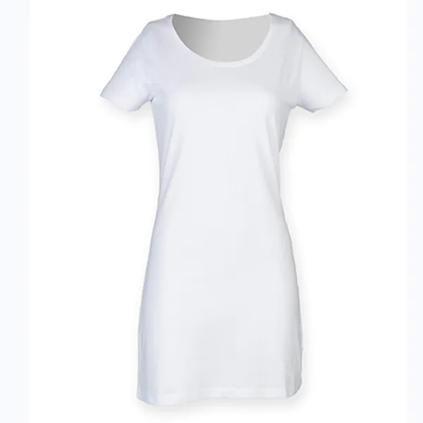 SF Women T-Shirt Dress Boat-Neck Cut for Women