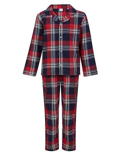 SF Minni Ensemble lounge en flanelle à carreaux pour enfants