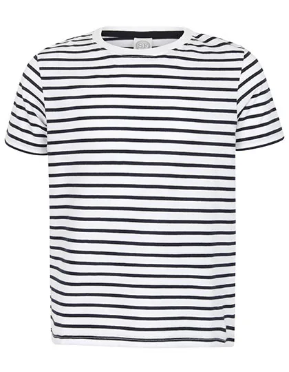 SF Minni T-Shirt a maniche corte a righe per Bambini Cotone