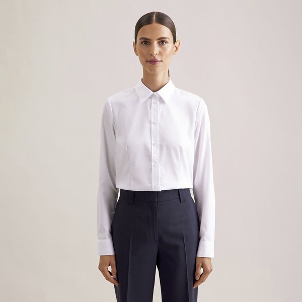 Women´s Blouse Regular Fit Fine Twill Longsleeve