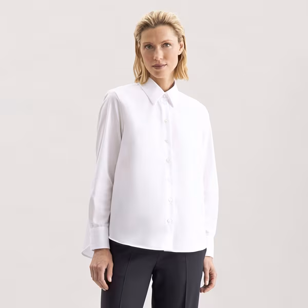 Women´s Oversize Popeline Blouse Longsleee
