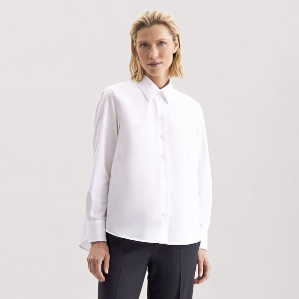 Women´s Oversize Popeline Blouse Longsleee