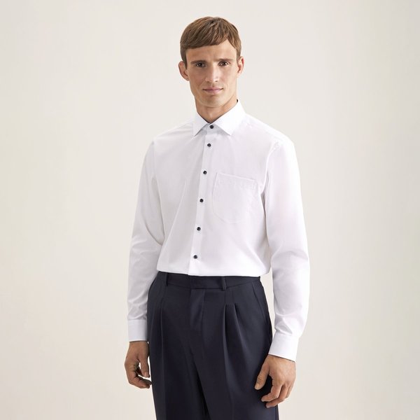 Seidensticker Bügelfreies Langarmhemd Popeline Regular Fit