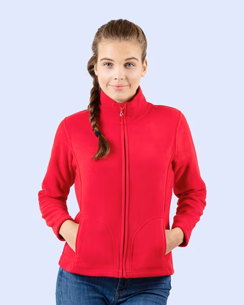 Starworld Sportliche Fleecejacke mit Kadettkragen