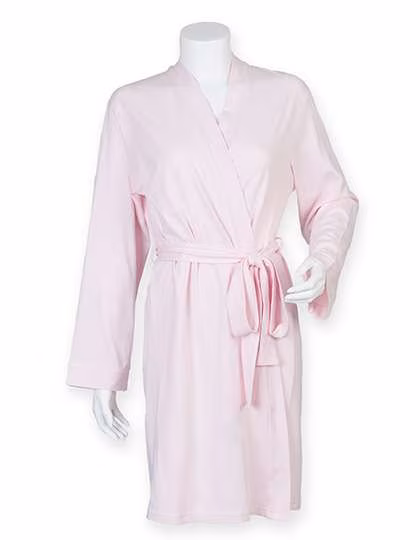 Towel City Knielanger Damen-Bademantel im Kimono-Stil