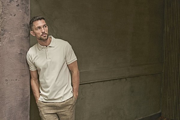 Mini-Piqué Polo Shirt mit Elasthan