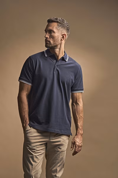 Tee Jays Organic Cotton Stretch Polo with Collar in