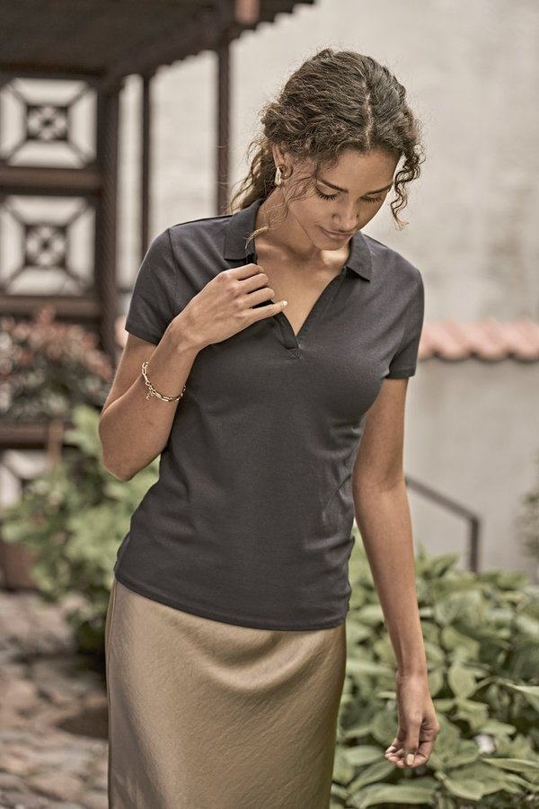 Women´s Luxury Stretch V-Neck Polo