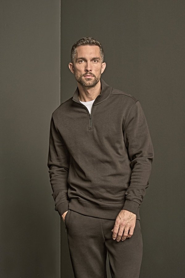 Tee Jays Rippstrick Interlock Halbzip-Pullover