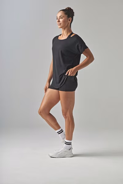 Tombo Oversize T-Shirt mit U-Ausschnitt