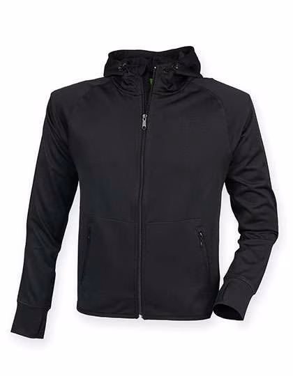 Tombo Slim Fit Hoodie mit Reflektionsstreifen