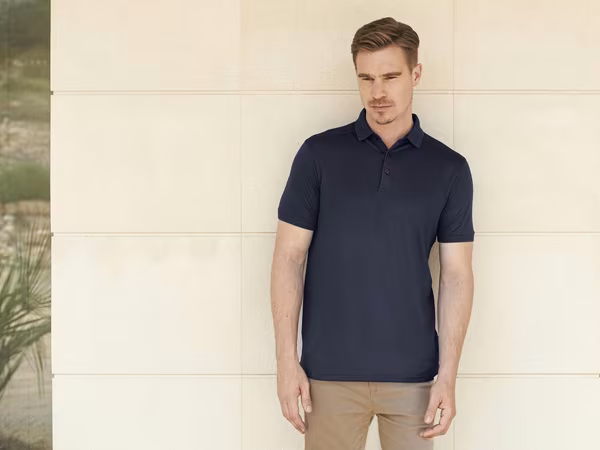 Men´s Slim Fit Stretch Polo Shirt + Wicking Finish