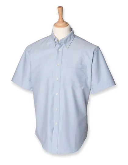 Henbury Camicia Oxford a Maniche Corte con Taschino da Uomo