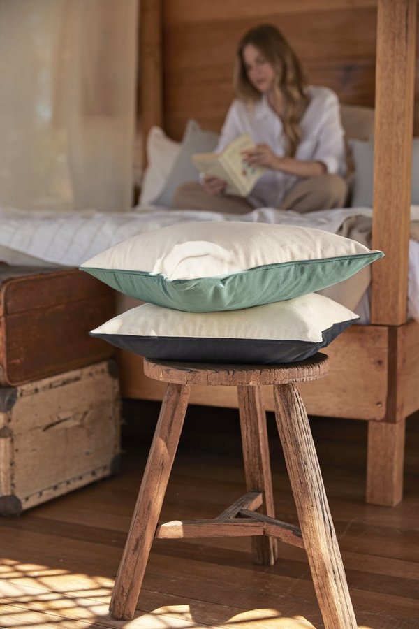 Westford Mill Fairtrade Baumwoll-Kissenbezug mit Paspelierung