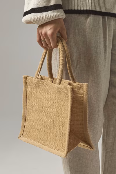 Westford Mill Mini Gift Bag made of Jute, Rigid