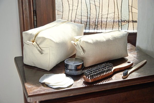 Westford Mill Baumwoll-Kulturtasche mit Reißverschluss S/L