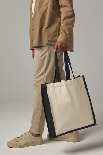 Westford Mill Baumwoll-Canvas Tasche mit langen Griffen
