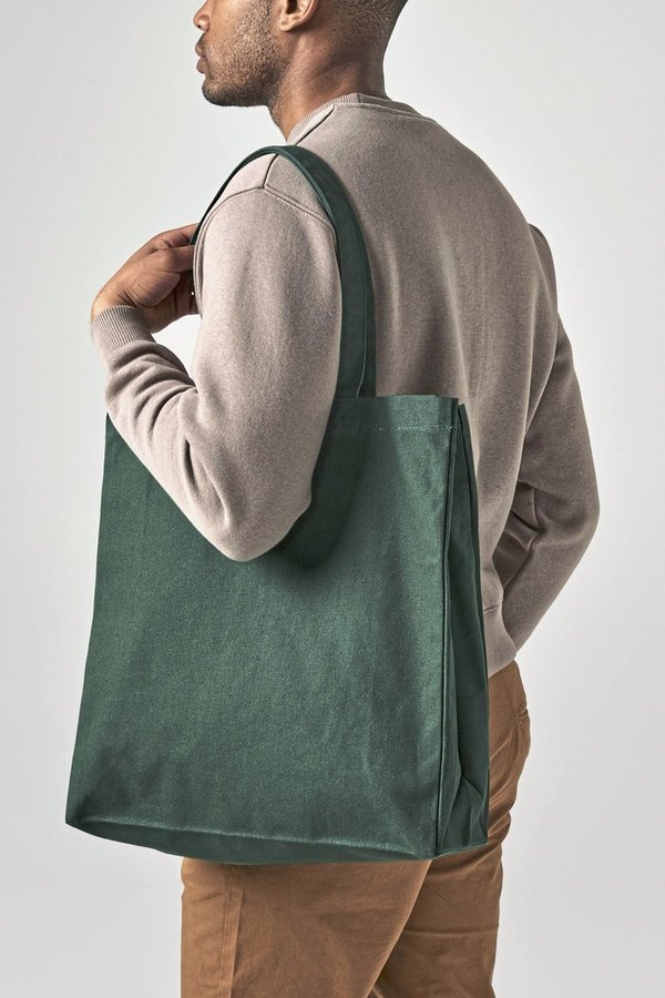 Westford Mill Fairtrade Baumwoll Shopper mit langen Tragegriffen