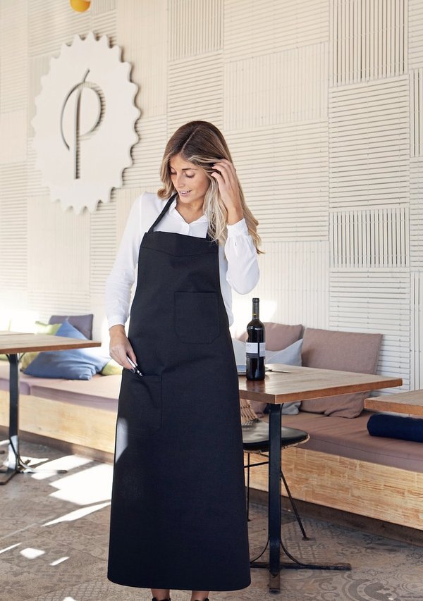 Link Kitchen Wear Robuste Gastronomieschürze mit Taschen 110x73 cm