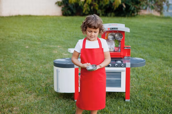 Link Kitchen Wear Klassische Kinder-Grillschürze aus Baumwolle