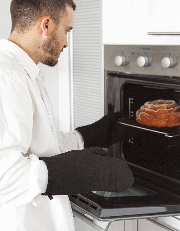 Link Kitchen Wear Baumwoll-Schürze mit Polyesterfütterung