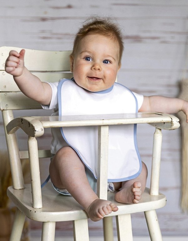 Link Kids Wear Baby Lätzchen 2-in-1 Twill Gewebe