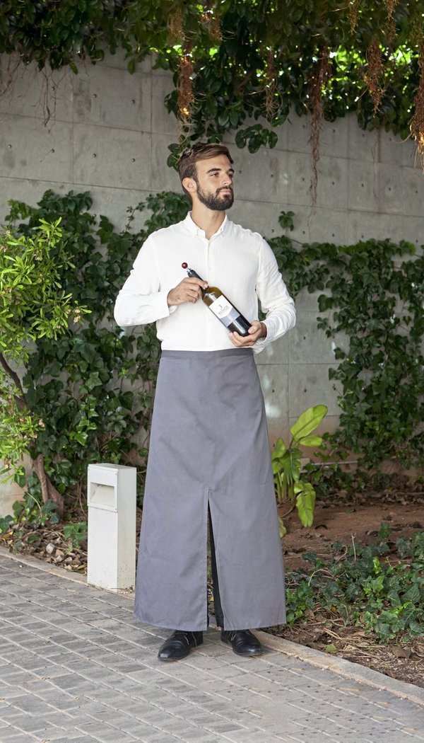 Link Kitchen Wear Bistro-Schürze mit Gehschlitz, 100x100 cm