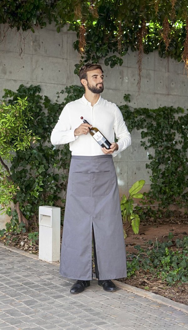 Link Kitchen Wear Bistro-Schürze mit Gehschlitz und Tasche