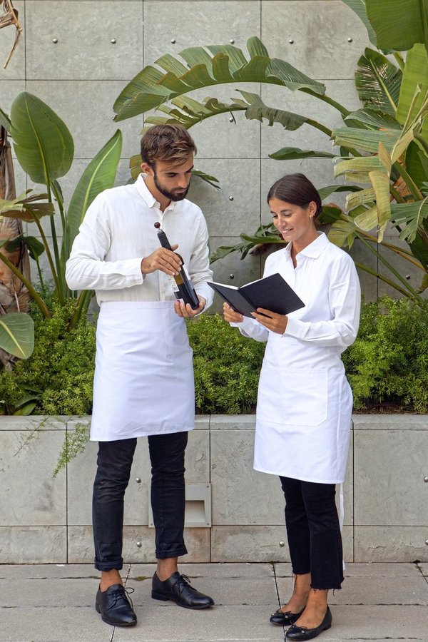 Link Kitchen Wear Bistro-Schürze mit verstärkten Nähten