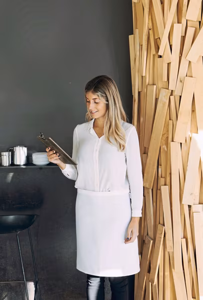Link Kitchen Wear Sublimations-Schürze mit verstärkten Nähten