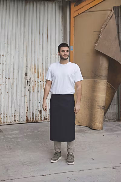 Link Kitchen Wear Tablier à Bavette en Tissu Sergé 2/1