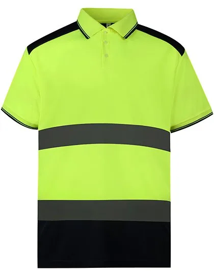YOKO Hi-Vis Polo Shirt with Reflective Bands