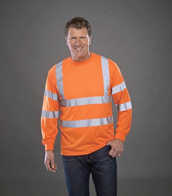 YOKO Hi-Vis Langarm Sicherheits-Shirt mit Reflektoren