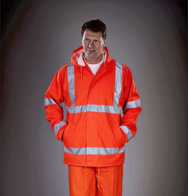 YOKO Neon Regenjacke mit Reflexbändern