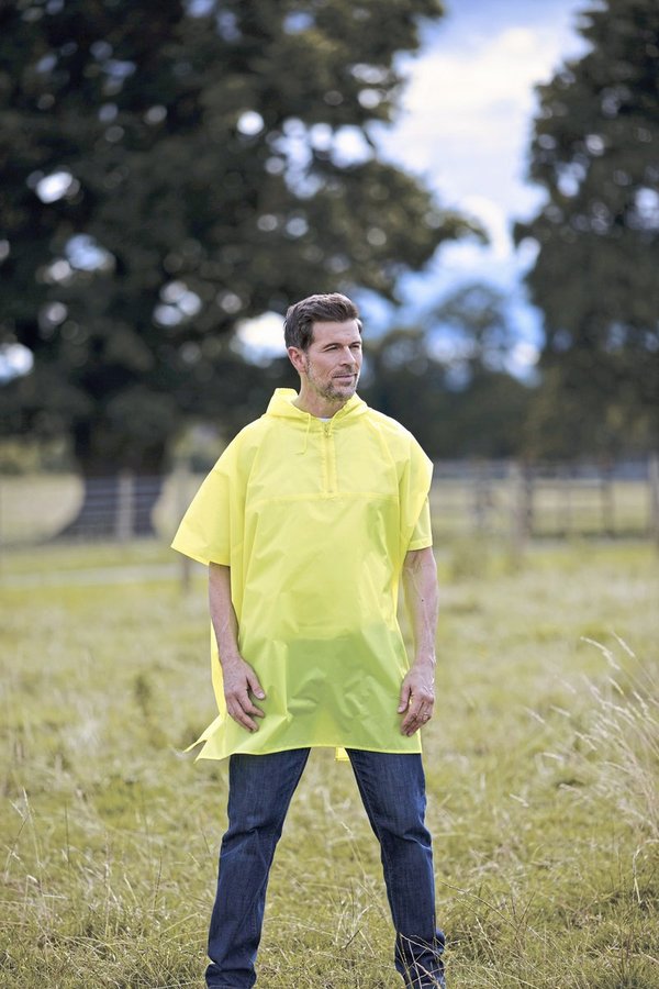 YOKO Regenponcho mit Kapuze und Beutel