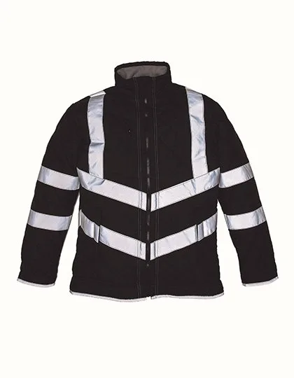YOKO Hi-Vis Safety Jacket with Fleece Lining