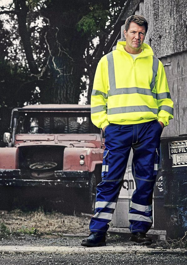 YOKO Hi-Vis Sicherheits-Shirt mit Reflektorstreifen