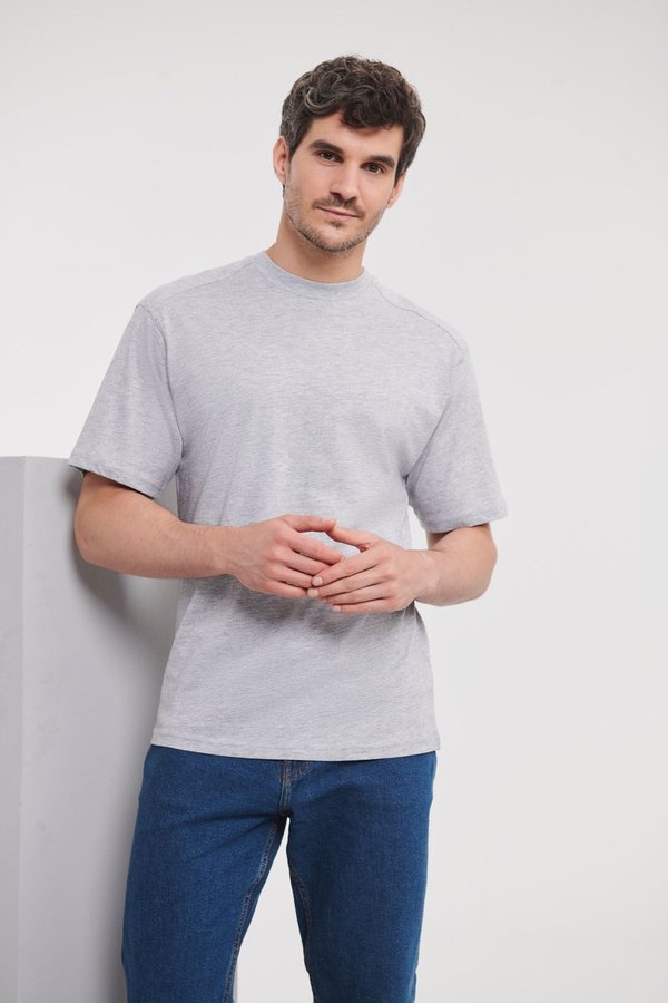 Russel Russell Baumwoll T-Shirt mit Doppelnaht